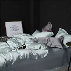 Lençol de hortelã 100% puro, conjunto de roupa de cama em seda verde, transparente, frete grátis - comprar online