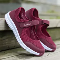 Tênis respirável malha para mulheres, sapatos de verão, vulcanizar, andar, para senhoras - loja online
