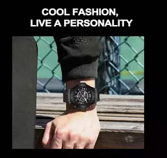 Movimento Japonês Masculino Relógio de Quartzo, Silicone Strap, Impermeável, Marca de topo, Luxo, Esportes, Calendário, Novo, 2023 - comprar online