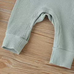 Macacão de algodão manga comprida para bebê recém-nascido, macacão para meninos e meninas, macacão playsuit, roupas infantis, outono