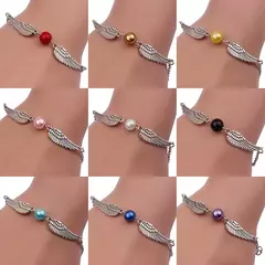 Filme & TV Harried Potter Quidditch Brinquedos de ação Snitch Pulseira Vermelho Rosa Azul Banhado a Prata Pulseira Pingente Crianças Presente Jóias na internet