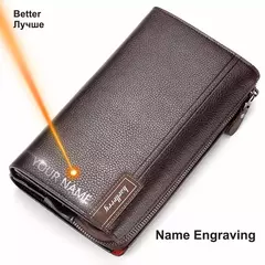 Baellery homens bolsa de embreagem grande capacidade carteiras de bolso do telefone celular passcard bolso de alta qualidade multifuncional carteira para homem - comprar online