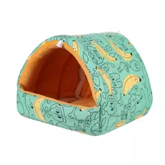 Mini gaiola colorida e confortável para coelho, Casa do esquilo, Hamster, Cama de dormir pequena, Ninho de cobaia, Tapete quente - Wolf Magazine