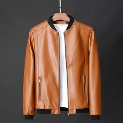 Jaqueta masculina de couro PU bombardeiro para motocicletas, jaqueta de beisebol, moda casual, plus size, 7XL, 2020, J410 na internet
