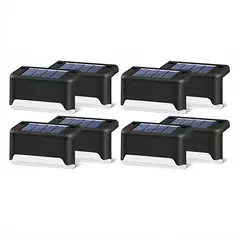 Imagem do Impermeável LED Solar Stair Light, Jardim ao ar livre Passagem Pátio Terraço Guardrail Step Light, Luz Paisagem, 1 Pc, 4 Pcs, 10 Pcs, 20Pcs