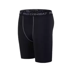 Imagem do Leggings de compressão elástica para homens, calças justas esportivas, calças de secagem rápida, treinamento de corrida, shorts elásticos, plus size