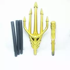 Halloween modelo colecionável brinquedo aquaman filme anime adereços arthur curry orin heróis figura de ação cosplay presente neptuno tridente - Wolf Magazine