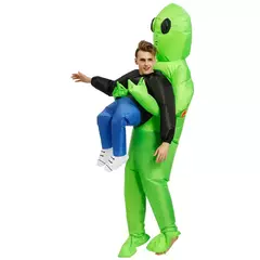 Imagem do Et alienígena inflável terno alienígena monstro inflável traje assustador verde alienígena cosplay traje para adulto festa festival palco