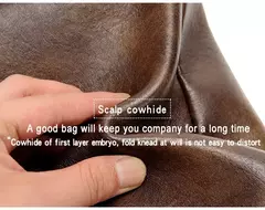 Canguru-Bolsa de ombro lateral de couro para homens, bolsa crossbody, mensageiro de negócios, bolsa masculina, presente do marido, marca de luxo