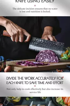 Hezhen 1pc-5pc conjunto de faca de cozinha chef utilitário aço inoxidável 3 camadas de aço composto santoku nakiri acessórios de cozinha - loja online