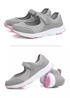Tênis respirável malha para mulheres, sapatos de verão, vulcanizar, andar, para senhoras - Wolf Magazine