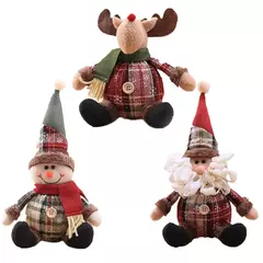 Boneca boneco de neve Enfeites de Natal, Feliz Natal Decoração para mesa em casa, Alce, Papai Noel, Feliz Ano Novo, 2023, 2024 - loja online