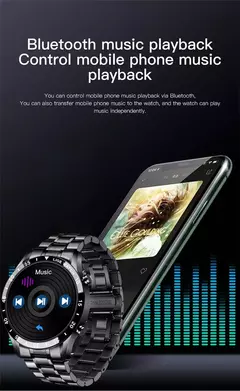 LIGE-Luxo Full Circle Touch Screen Smart Watch para Homens, Bluetooth Call, Faixa de Aço, Impermeável, Esportes, Fitness, Android, iOS na internet
