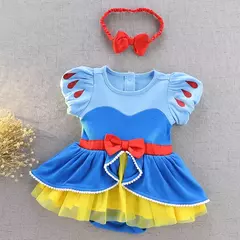 Baby Romper TUTU Vestido Com Headband Infantil Baby Princess Girl Roupas Tamanho 3-18M Cute Design Baby Dress Party Trajes
