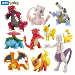Pokemon 4-13cm novos desenhos animados filme anime figura pikachu mewtwo charmander blastoise gurado pet ação modelo brinquedo presentes - Wolf Magazine