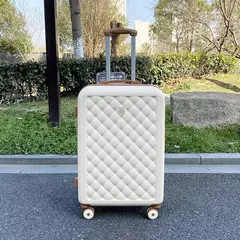 Roda universal de bagagem com senha de 20/20 polegadas, mala de viagem com verificação popular