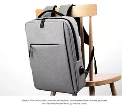 Impermeável Nylon Laptop Mochila para Homens, Mala De Viagem, Carregamento USB, Mochilas Escola De Computador, 15.6";;VERDADEIRO;;"black na internet