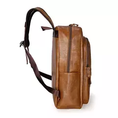 Mochila de couro PU para homens, mochilas grandes para laptop, mochila casual para adolescentes, mochila de alta qualidade para meninos - comprar online
