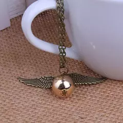 Harried varinha mágica time turner hourglass potter voar ladrão quidditch pingente brinquedos colar triângulo figura de brinquedo de ação - Wolf Magazine