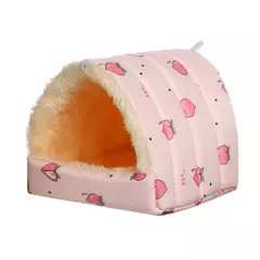 Mini gaiola colorida e confortável para coelho, Casa do esquilo, Hamster, Cama de dormir pequena, Ninho de cobaia, Tapete quente - loja online