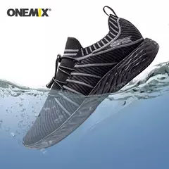 Onemix novos sapatos de água para homem correndo tênis de malha leve de secage - Wolf Magazine
