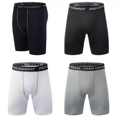 Leggings de compressão elástica para homens, calças justas esportivas, calças de secagem rápida, treinamento de corrida, shorts elásticos, plus size na internet