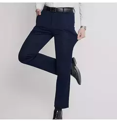 Calça casual elástica de seda no gelo masculina, calça larga fina de meia idade e idosa, verão - comprar online