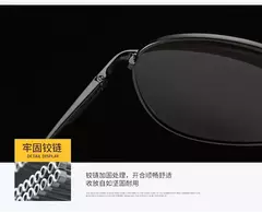 Óculos polarizados para aviação com armação Metail para homens, óculos de sol com mudança de cor, masculino Day Night Vision Driving - comprar online