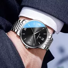Relógio de quartzo impermeável de luxo masculino, relógios esportivos masculinos, relógio de pulso casual, data relógio, marca superior, 30m, 2024 - comprar online