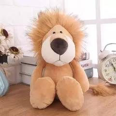 Imagem do Brinquedos de pelúcia de pelúcia para crianças, bonecas macias, selva, leão, elefante, tigre, cachorro, raposa, macaco, veado, presente kawaii para crianças, hobbie