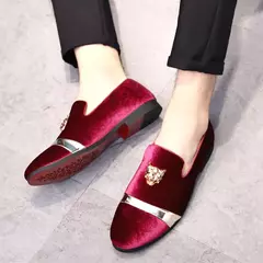 Sapatos masculinos mocassins de metal, loafers para festa de casamento, macio, dourados, estojos de metal, atacado de fábrica, dropshipping, st359 - loja online