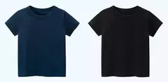 T-shirt de algodão liso para crianças, tops para crianças, meninos e meninas, bebê criança, garotada roupas em branco sólido, branco e preto, crianças manga curta tees, 1 a 8 anos, verão respirável uniformes escolares - Wolf Magazine