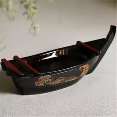 Preto Vermelho Sushi Sashimi Barco, Prato De Marisco, Bandeja De Sashimi De Salm - comprar online