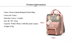 Imagem do Mochila impermeável de grande capacidade para meninas, mochila escolar, estudante bonito, 14 "Laptop Back Packs de alta qualidade, moda, mulheres
