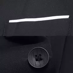 Blazer fino monocromático para homens, jaqueta de escritório masculina, tamanho grande, preto e azul, casaco de casamento coreano