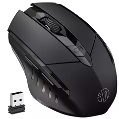 INPHIC-PM6 Mouse Recarregável Sem Fio, Compatível com Bluetooth, Office Mute, Suporte PC, Laptop, Tablet, Smartphone, Universal, 2.4G