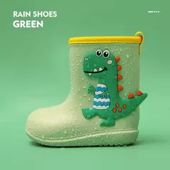 Crianças botas de chuva do bebê meninos menina eva antiderrapante ao ar livre dos desenhos animados dinossauro botas de chuva para crianças à prova dwaterproof água botas menina botas de chuva - Wolf Magazine