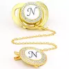 Bebês Ouro Silicone Chupetas, infantil Bling Mamilo, 26 letras iniciais, Luxo, Adulto, sem BPA