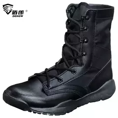 Botas de combate táticas leves masculinas, sapato leve e respirável, preto, primavera e verão - Wolf Magazine