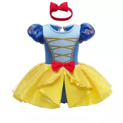 Baby Romper TUTU Vestido Com Headband Infantil Baby Princess Girl Roupas Tamanho 3-18M Cute Design Baby Dress Party Trajes - loja online