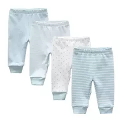 Calças recém-nascidas dos desenhos animados, 4 Estações, 100% Algodão, Calças Macias Menina, Calças Bebé Menino, 0 a 24 Meses, 3 4 5Pcs por Lote - loja online