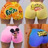 Shorts femininos sexy de motociclista, sudorese de cintura alta, roupas fitness grandes, moda verão, 2021