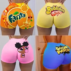 Shorts femininos sexy de motociclista, sudorese de cintura alta, roupas fitness grandes, moda verão, 2021