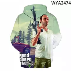 Homens e mulheres Grand Theft Auto Game Gta 4 Hoodies impressos, moletom com capuz infantil, pulôver para meninos e meninas, 3D, novo, 2020 - Wolf Magazine