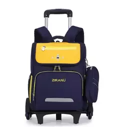 Imagem do Mochilas escolares sobre rodas Mochila rolante para meninos, Trolley Bags ortopédicos para crianças, Japão