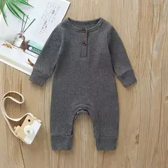 Macacão de algodão manga comprida para bebê recém-nascido, macacão para meninos e meninas, macacão playsuit, roupas infantis, outono - comprar online