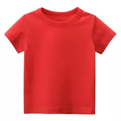 T-shirt de algodão liso para crianças, tops para crianças, meninos e meninas, bebê criança, garotada roupas em branco sólido, branco e preto, crianças manga curta tees, 1 a 8 anos, verão respirável uniformes escolares - loja online
