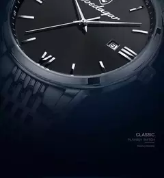 Imagem do Relógio de quartzo impermeável de luxo masculino, relógios esportivos masculinos, relógio de pulso casual, data relógio, marca superior, 30m, 2024