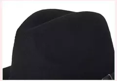 2017 o envio gratuito de 2017 novos homens Da Moda chapéu de feltro das mulheres moda jazz chapéu do verão primavera negra de lã mistura cap casual ao ar livre chapéu na internet