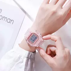 Luxo feminino rosa ouro silicone relógios moda feminina led relógio digital casual senhoras relógio eletrônico reloj mujer 2022